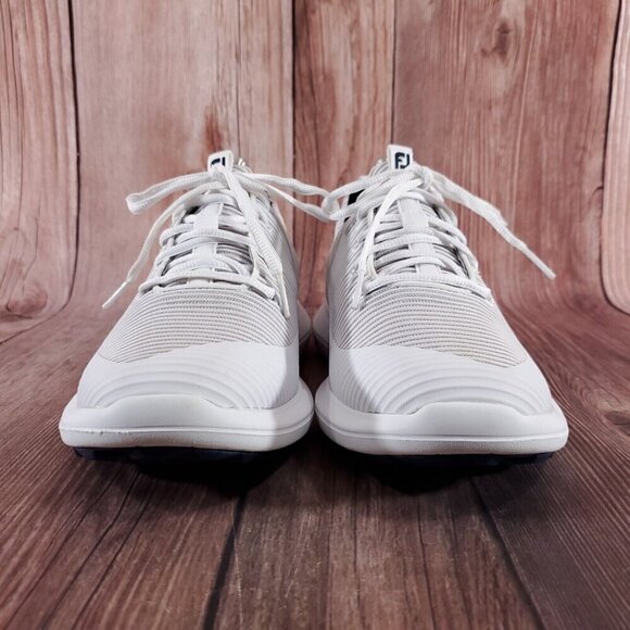FootJoy FJ Flex XP Mens Size 8 M White Gray Spikeless Golf Shoes Sneakers 56250 - Picture 6 of 15